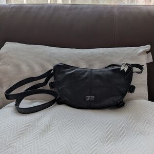 Frye Black Leather Crossbody Bag